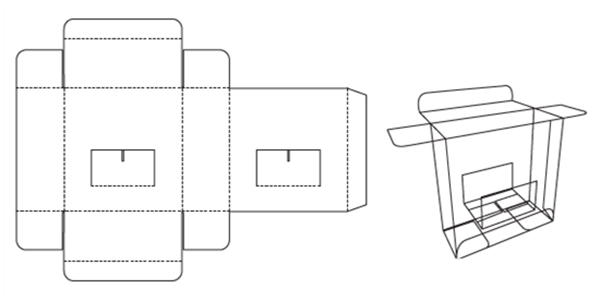 異型瓦楞紙箱緊固包裝展開圖