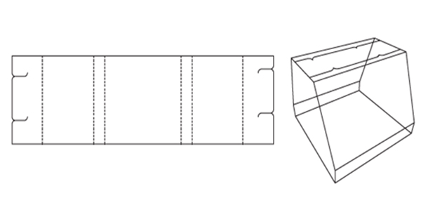 異型瓦楞紙箱緊固包裝展開圖